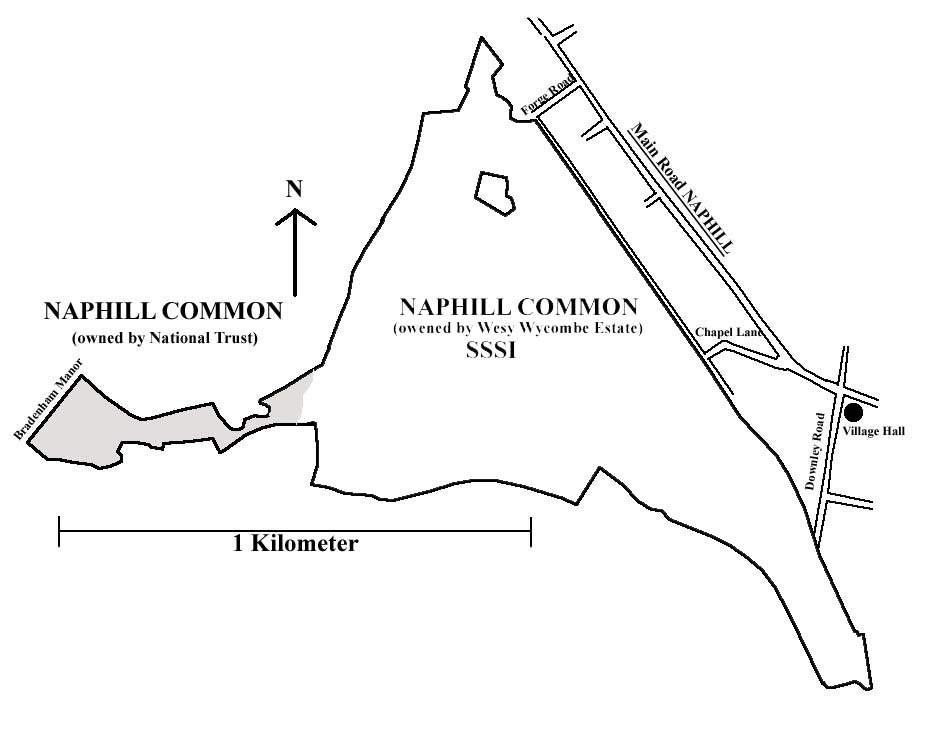 Naphill Common boundry map